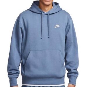 Nike Men's Diffused Blue Sportswear Club Fleece Hoodie